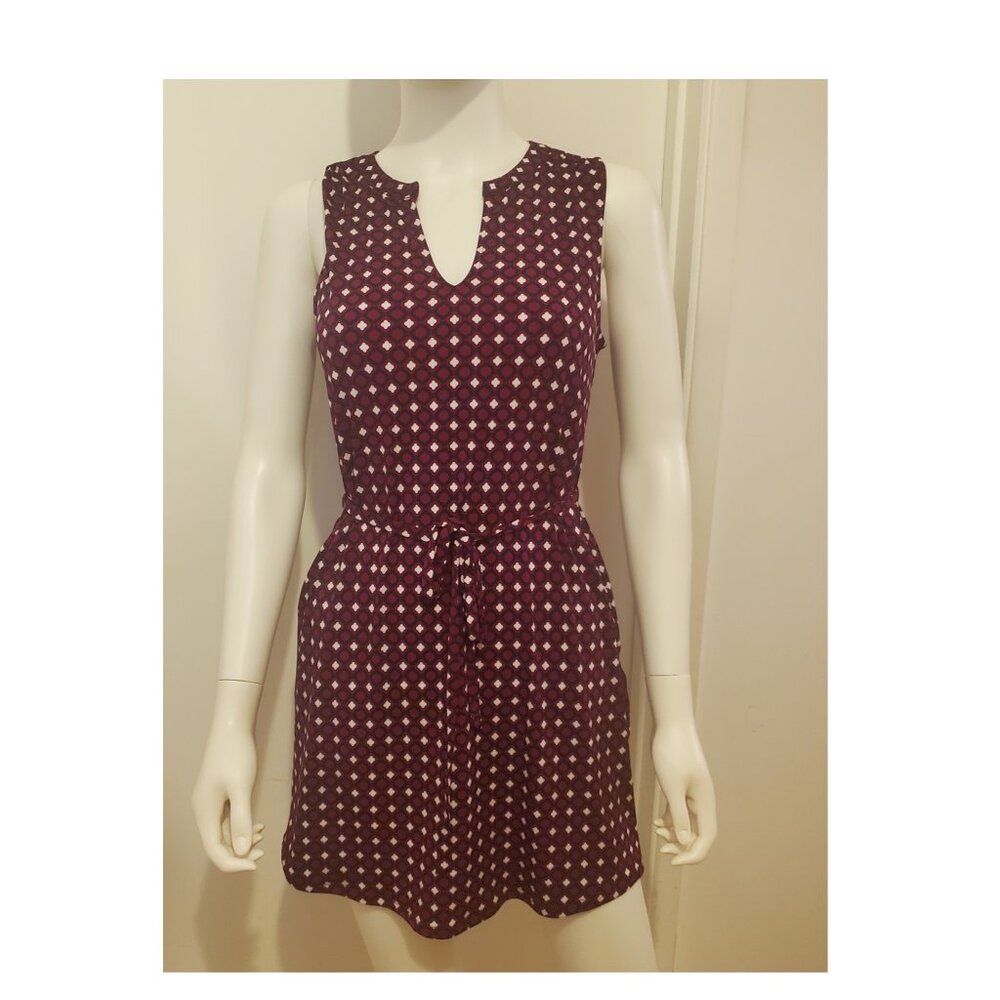Petite Banana Republic Sleeveless Patterned Dress